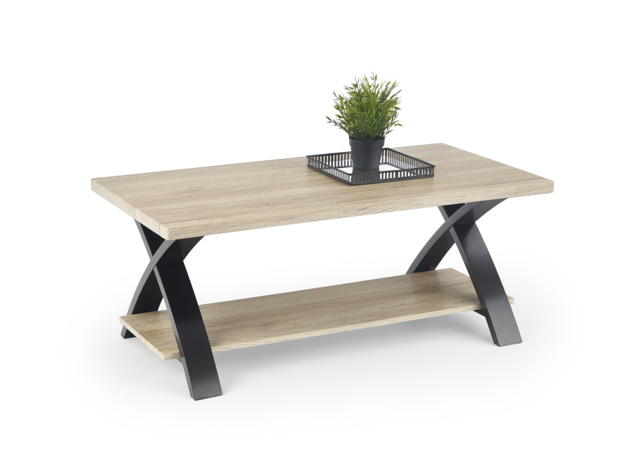 Konferenční stolek SKALA - dub san remo/černý