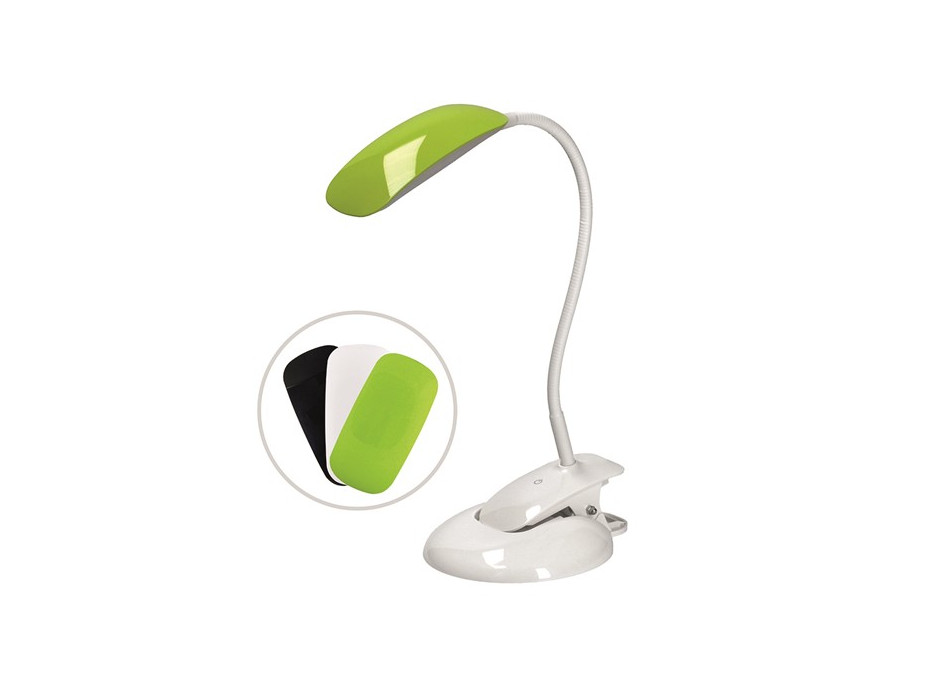 Stolní lampička FLAT s podstavcem i clipem - LED 5W - 4000K