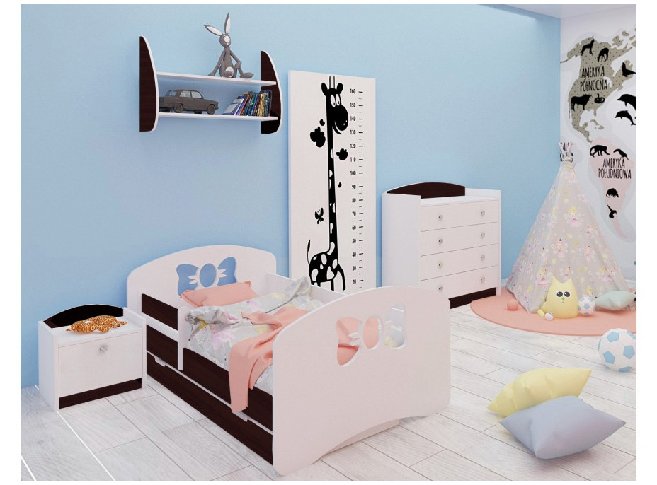 Dětská postel se šuplíkem 190x90 cm s výřezem MAŠLIČKA + matrace ZDARMA!
