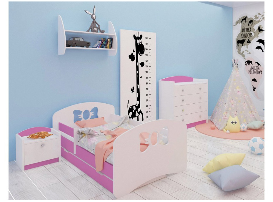 Dětská postel se šuplíkem 180x90 cm s výřezem MAŠLIČKA + matrace ZDARMA!