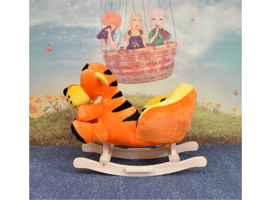 Dětské plyšové houpací křesílko MAX - TYGŘÍK