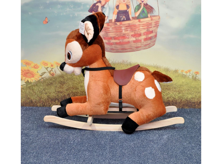 Dětské plyšové houpací křesílko - SRNKA