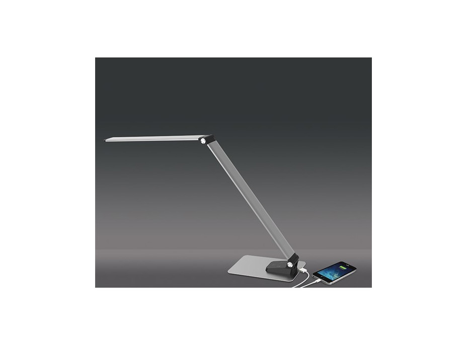 Stolní lampička SLIM - LED 11W - hliníková - stmívatelná - 3000-6000K - stříbrná