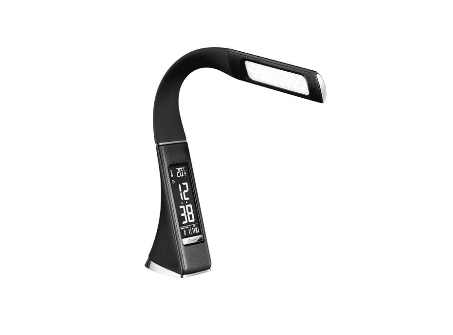 Stolní lampička SWAN - LED 6W - stmívatelná - displej - 4100K - černá