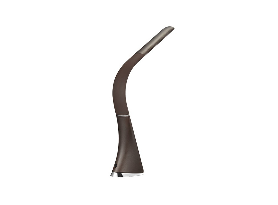 Stolní lampička SWAN - LED 6W - stmívatelná - displej - 4100K - hnědá