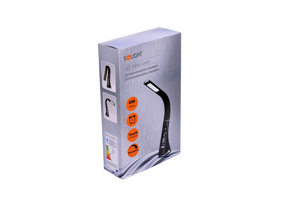 Stolní lampička SWAN - LED 6W - stmívatelná - displej - 4100K - hnědá