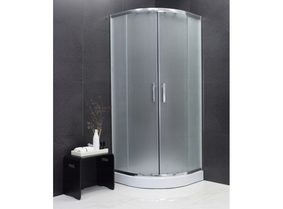 Sprchový kout MAXMAX MEXEN RIO mat - čtvrtkruh 70x70 cm, 863-070-070-01-30