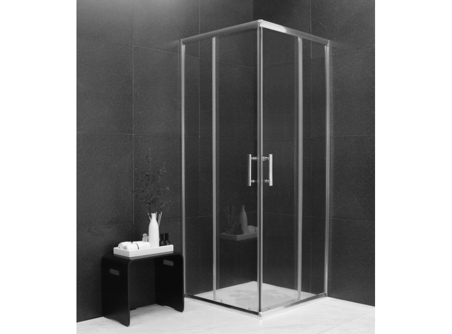 Sprchový kout MAXMAX MEXEN RIO transparent - 80x80 cm, 860-080-080-01-00