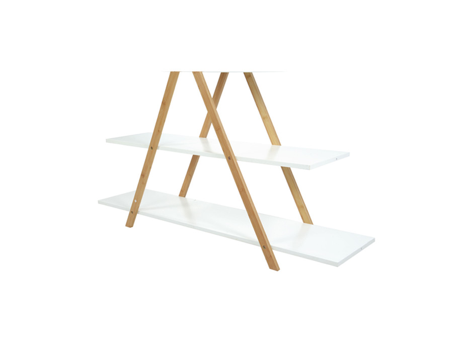 Úložný regál BAMBOO pyramida - 120,5x102x30 cm