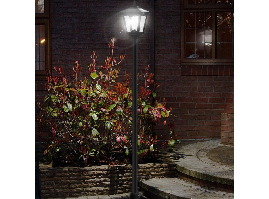 Zahradní LED solární lampa stojící 92x14 cm