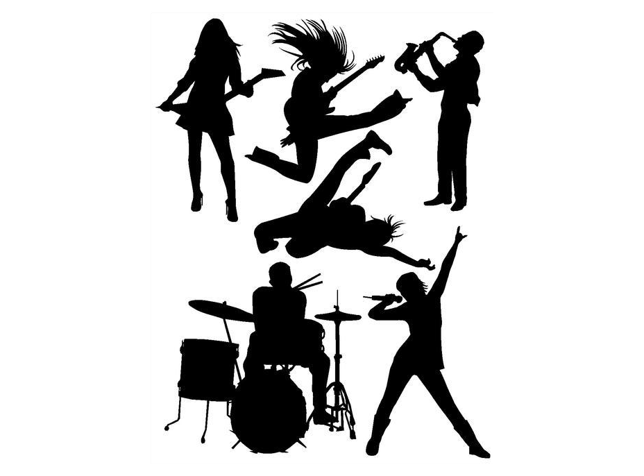 Designová samolepka ROCK N ROLL 65x85 cm