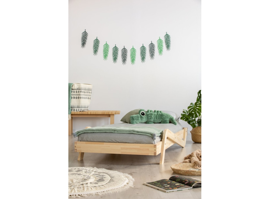 Dětská postel z masivu ZIG - 190x90 cm