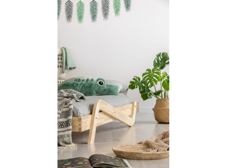 Dětská postel z masivu ZIG - 190x90 cm