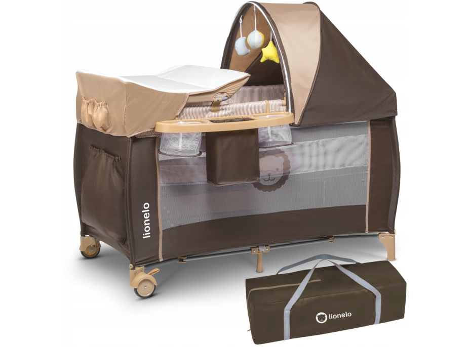 Dětská cestovní postýlka Lionelo Sven Plus - béžová