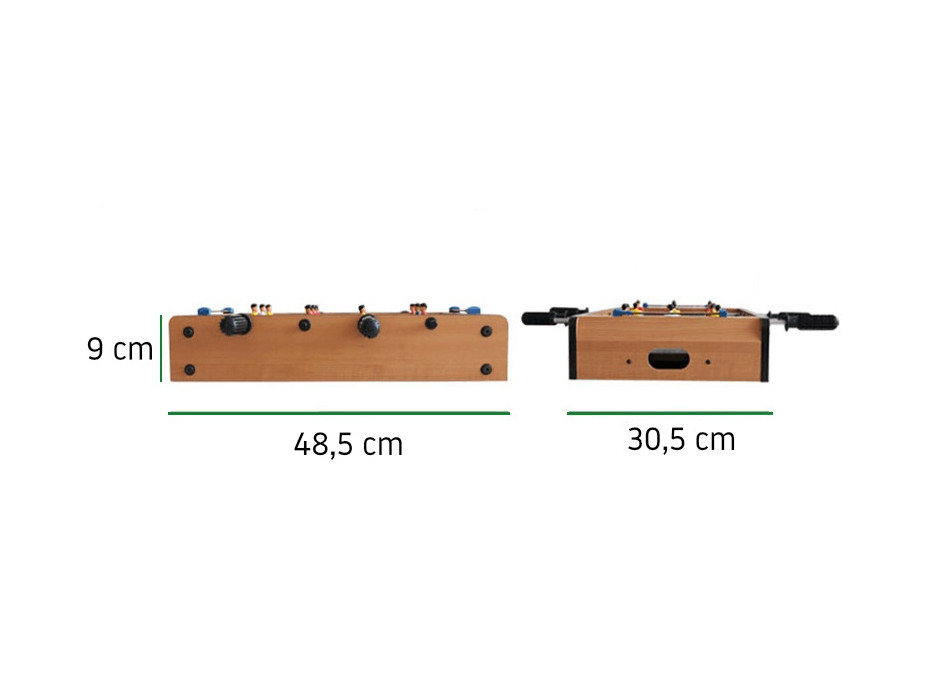 Mini stolní fotbal 48,5x30,5x9 cm