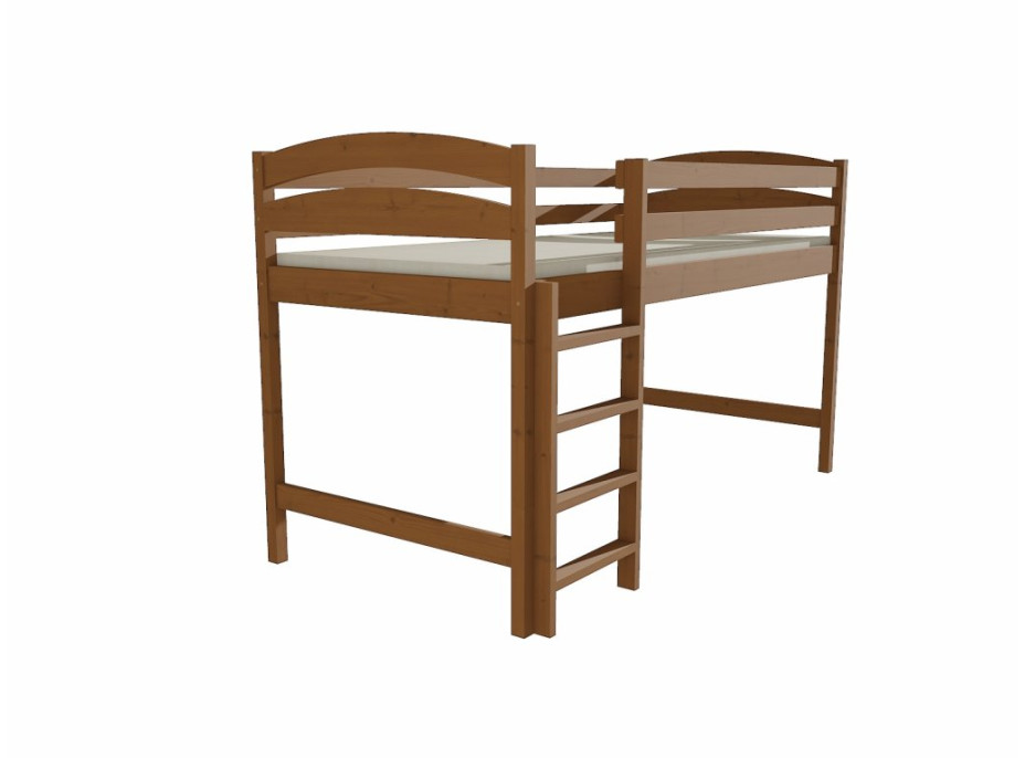 Vyvýšená dětská postel z MASIVU 200x90cm - ZP001