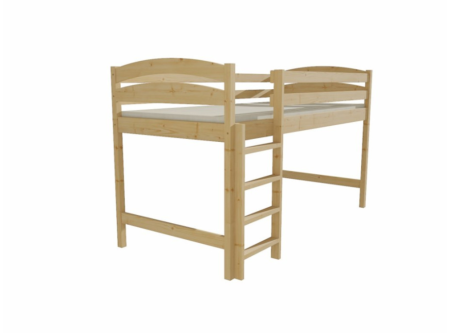 Vyvýšená dětská postel z MASIVU 200x80cm - ZP001