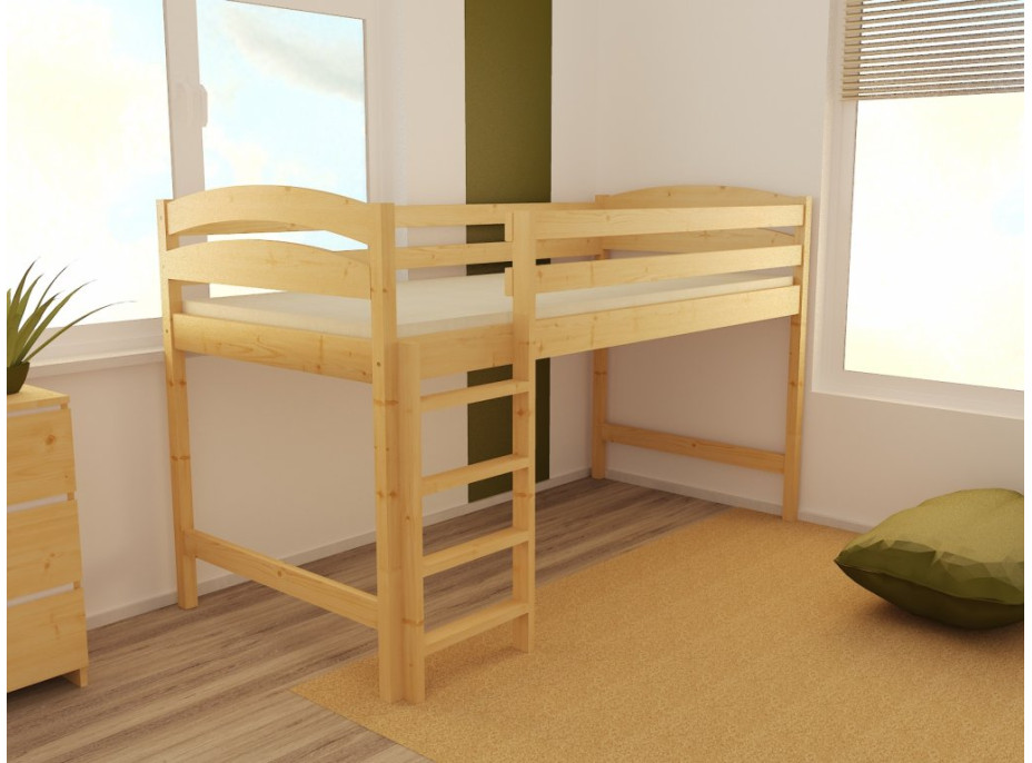 Vyvýšená dětská postel z MASIVU 180x80cm - ZP001