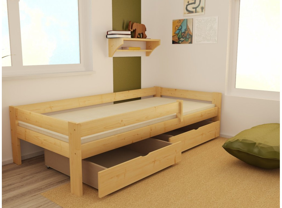 Dětská postel z MASIVU 180x80cm bez šuplíku - DP018