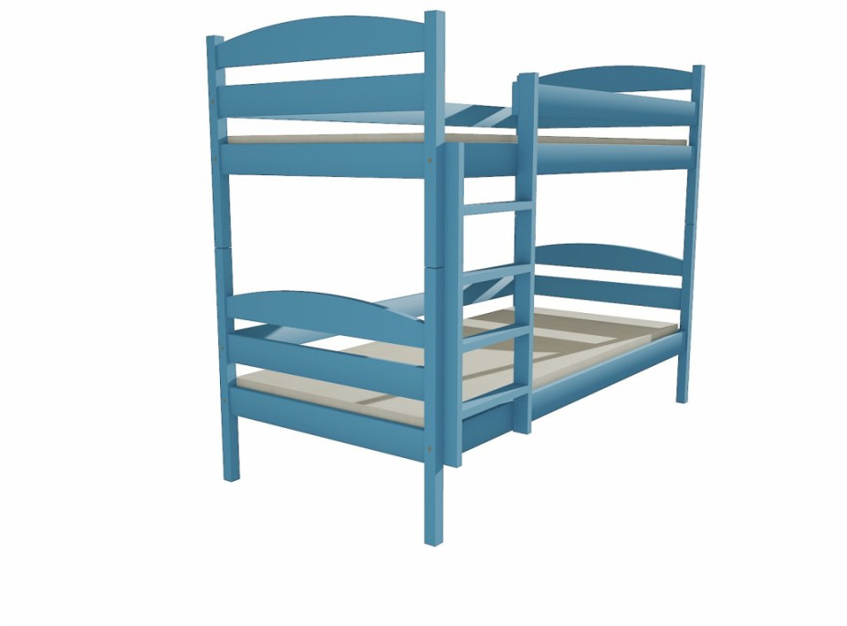 Dětská patrová postel z MASIVU 200x80cm bez šuplíku - PP004