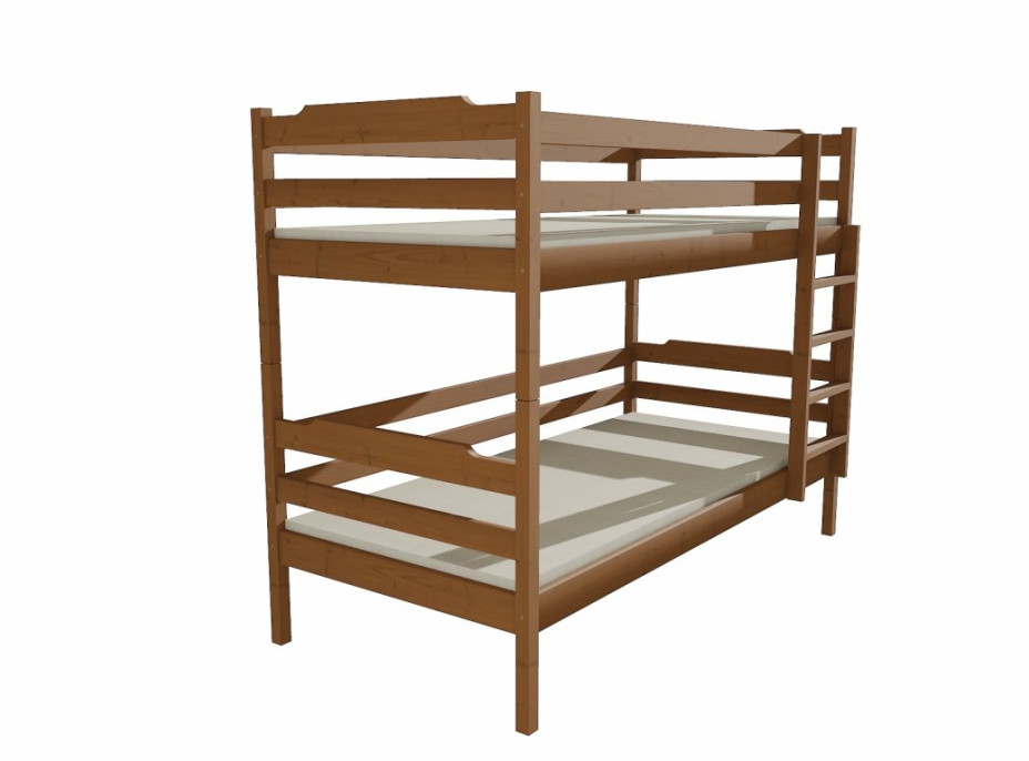 Dětská patrová postel z MASIVU 200x90cm bez šuplíku - PP012