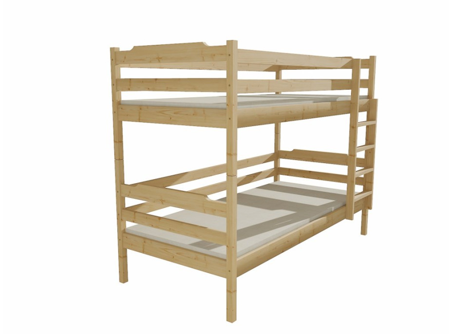 Dětská patrová postel z MASIVU 180x80cm se šuplíky - PP012