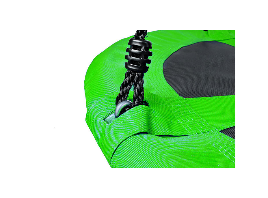 Dětská houpačka - kruh "čapí hnízdo" - 100 cm - zelené