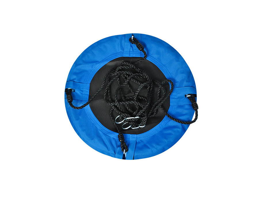 Dětská houpačka - kruh "čapí hnízdo" - 60 cm - modré