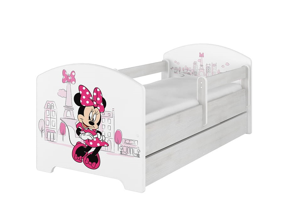 Dětská postel Disney - MYŠKA MINNIE PARIS 140x70 cm