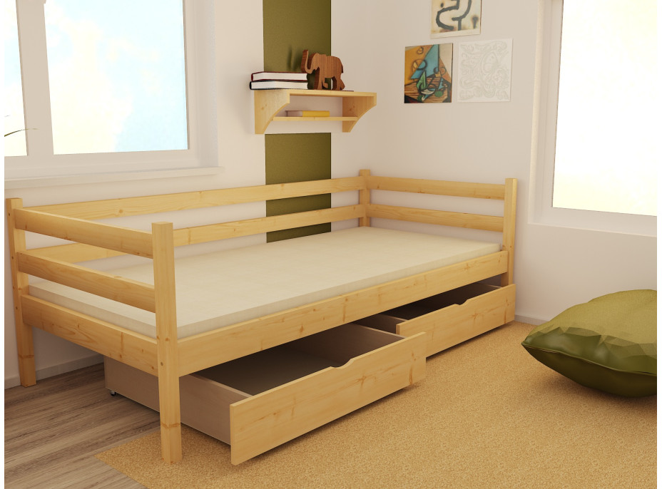Dětská postel z MASIVU 200x80 cm bez šuplíku - DP028