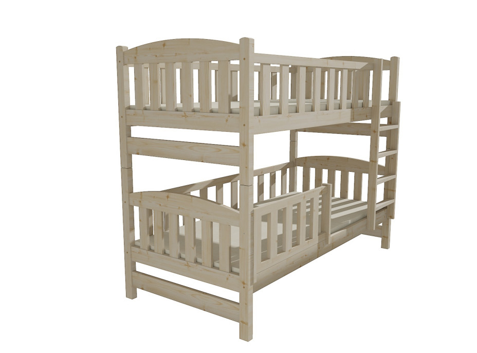 Dětská patrová postel z MASIVU 200x80cm se šuplíky - PP013