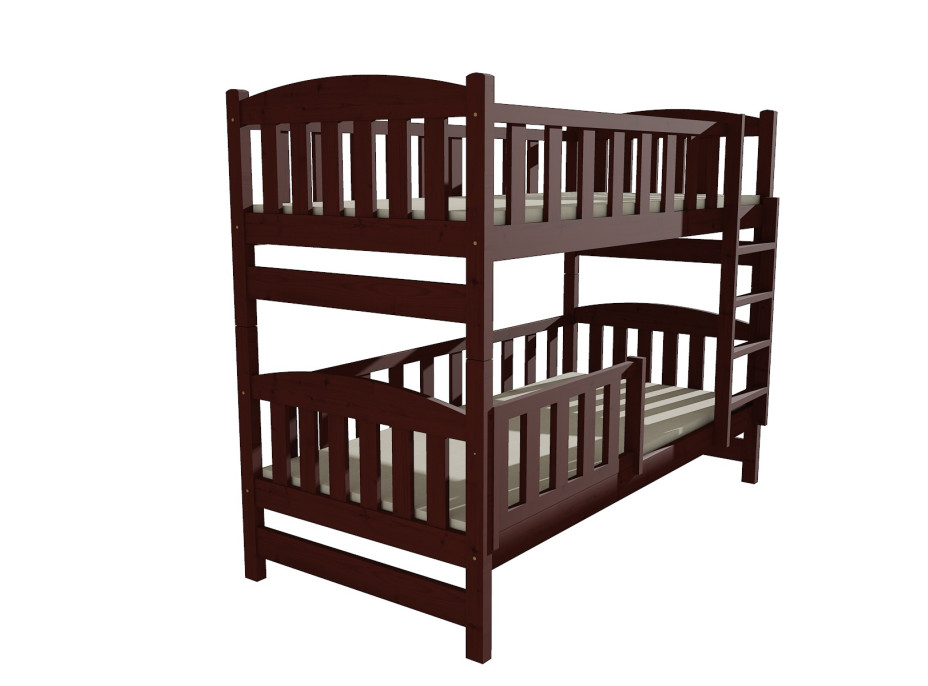 Dětská patrová postel z MASIVU 200x90cm se šuplíky - PP013