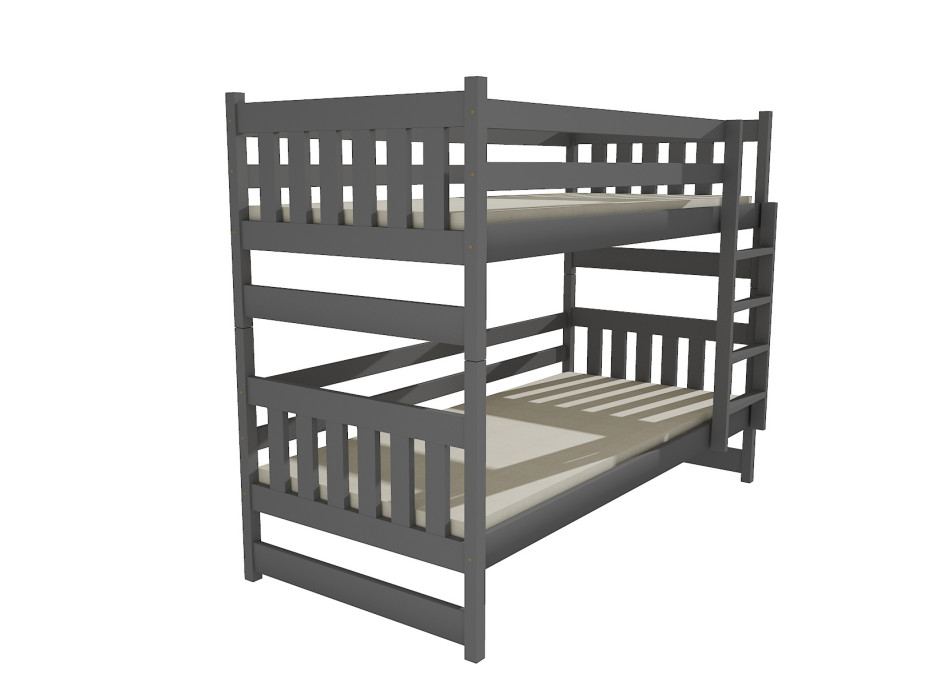 Dětská patrová postel z MASIVU 200x90cm SE ŠUPLÍKY - PP021