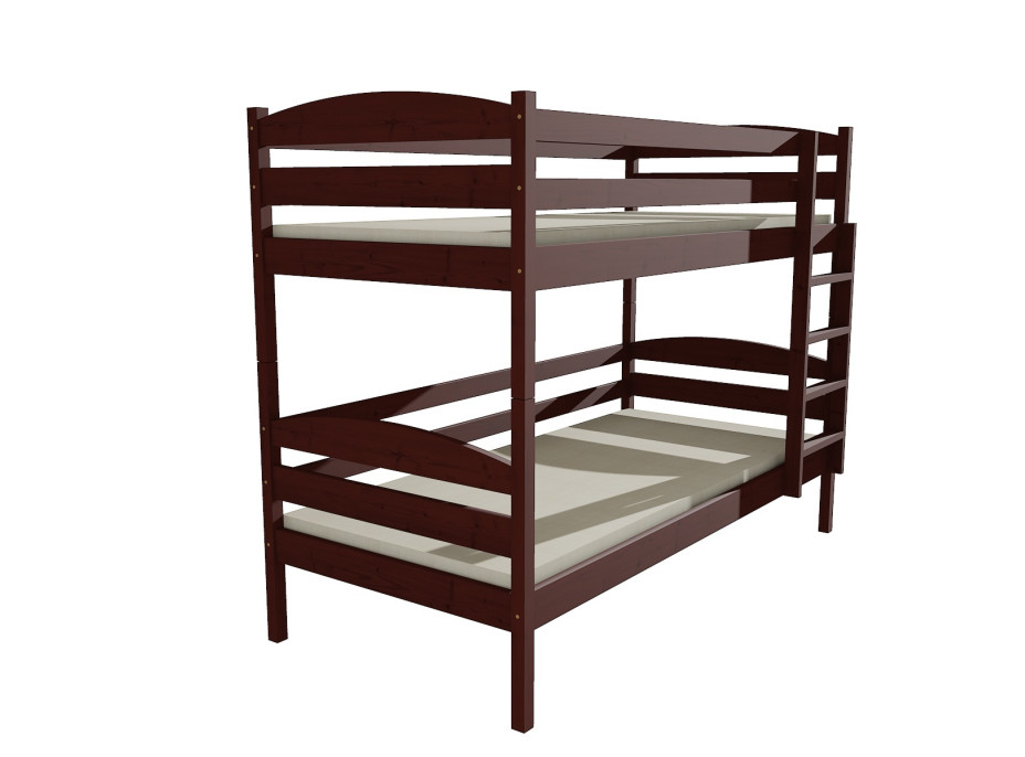 Dětská patrová postel z MASIVU 180x80cm bez šuplíku - PP018