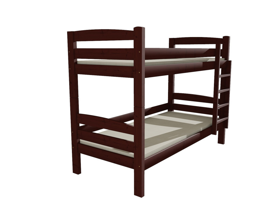 Dětská patrová postel z MASIVU 180x80cm bez šuplíku - PP019