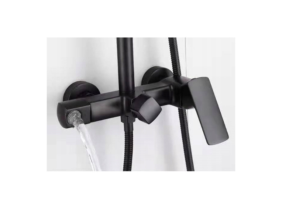 Sprchová souprava MAXMAX Rea ROGER s výtokem do vany - černá
