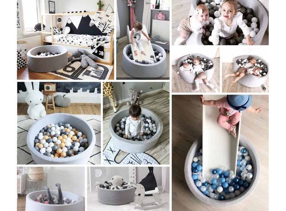 Dětský molitanový bazének BLUE CAPITAN (kuličky ZDARMA) 80x30 cm