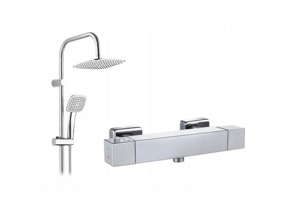 Sestava: Termostatická baterie CUBE + sprchová hlavice PG7 20KX