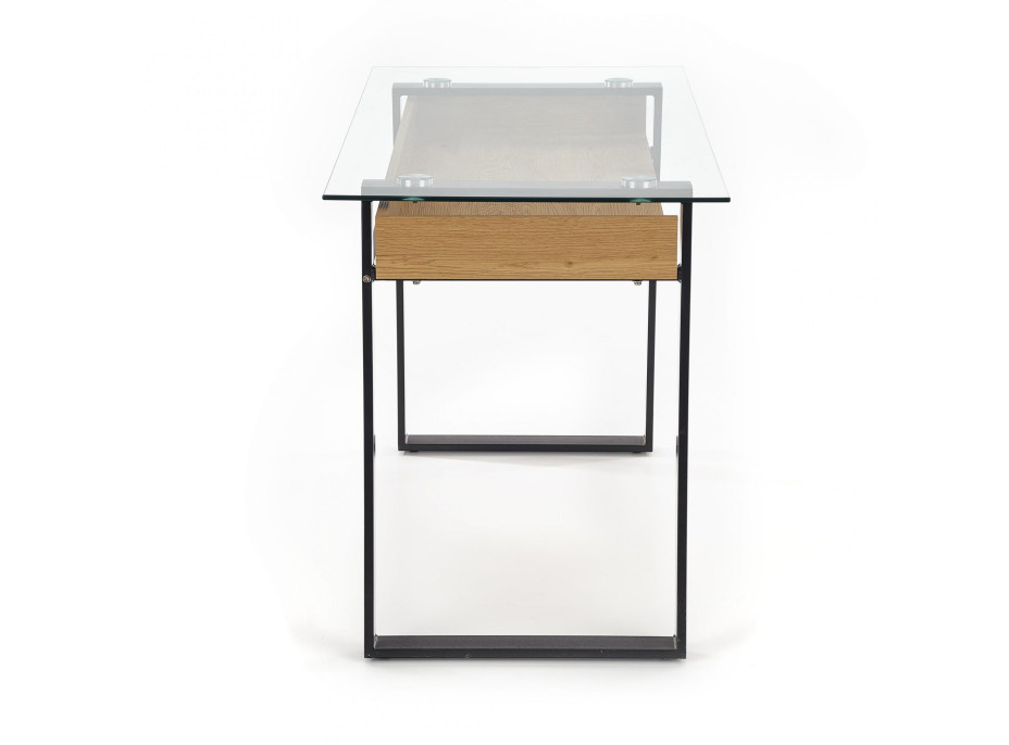Psací stůl LOFT B36 - MDF/kov/sklo