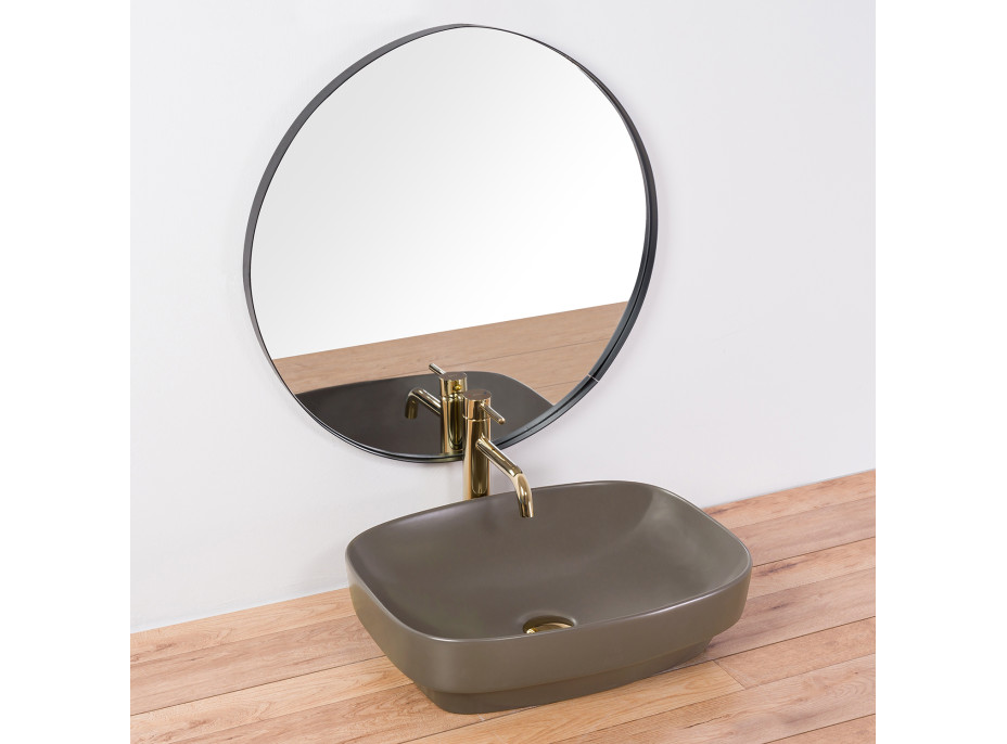 Keramické umyvadlo MAXMAX Rea GIZEL 50 cm - šedé matné