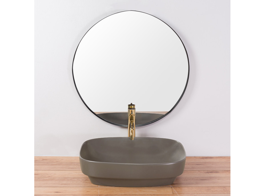 Keramické umyvadlo MAXMAX Rea GIZEL 50 cm - šedé matné