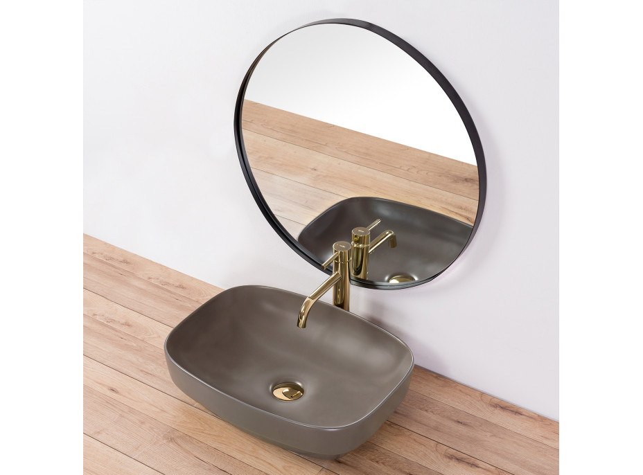 Keramické umyvadlo MAXMAX Rea GIZEL 50 cm - šedé matné