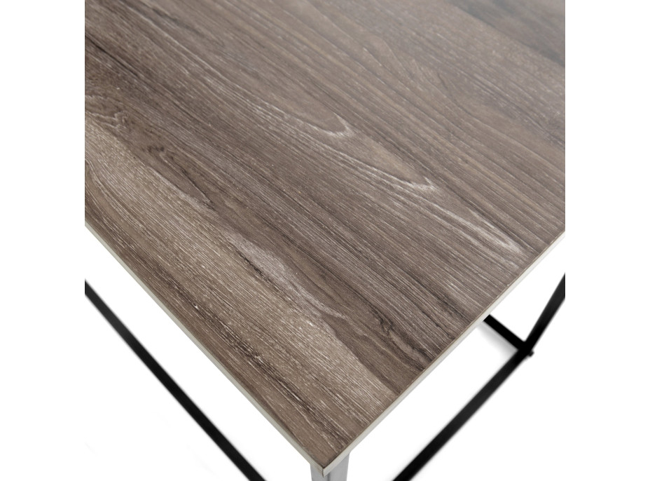 Konferenční stolek KALIS 80x40 cm - dřevo/kov