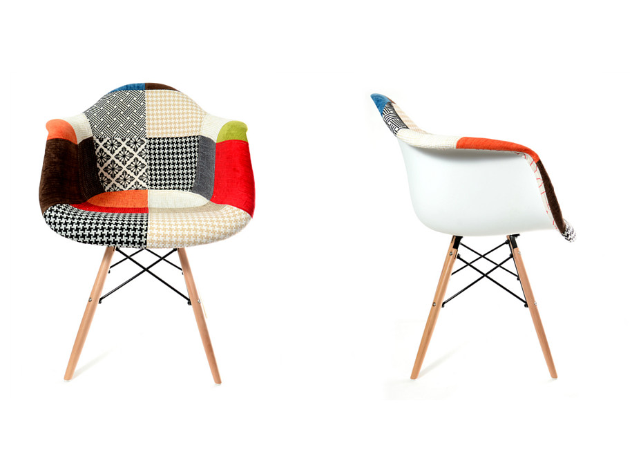 Retro židle Oliver - Patchwork