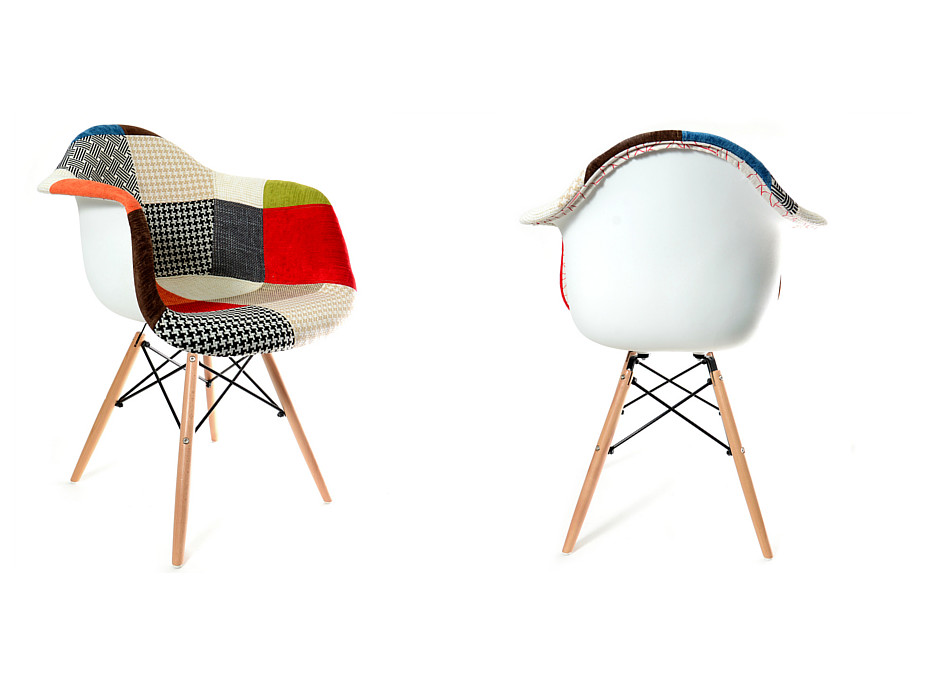 Retro židle Oliver - Patchwork