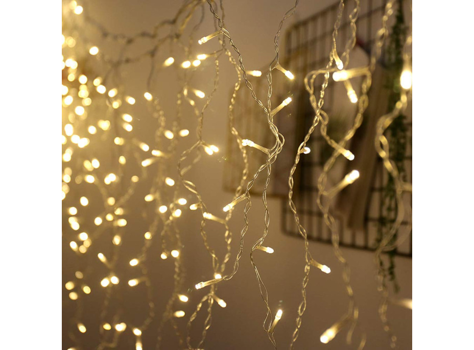 Vánoční svítící 300 LED závěs 3x3m