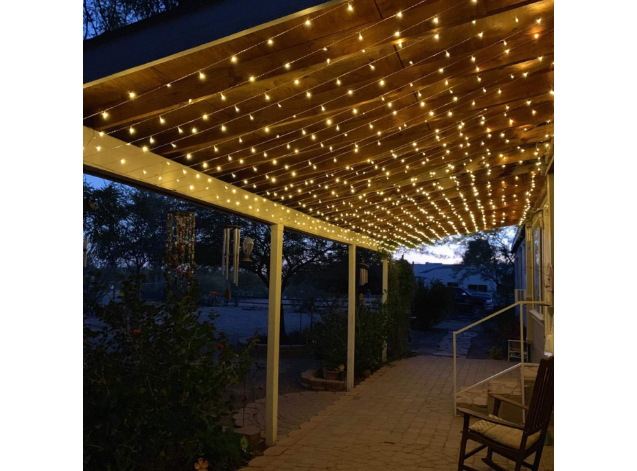 Vánoční svítící 300 LED závěs 3x3m