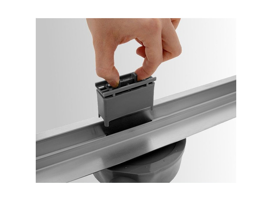 Sprchový žlab MAXMAX Mexen FLAT 360 SLIM - černý, 1741060