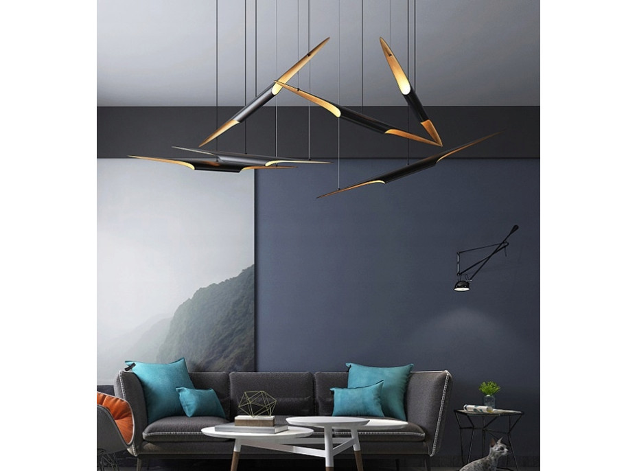 Stropní svítidlo TUBE 60 cm - černé