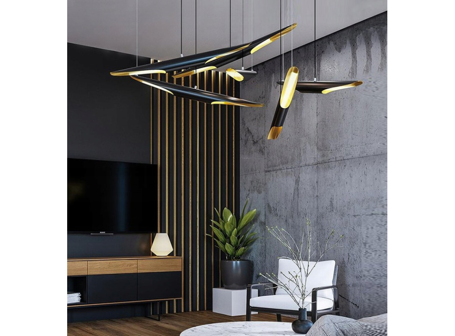 Stropní svítidlo TUBE 60 cm - černé